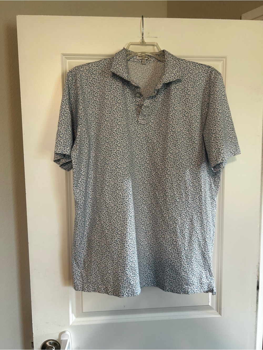 Peter Millar Short Sleeve Polo Shirt with Sunglasses micro print